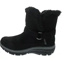 SKECHERS Easy Going - Bottines pour femmes, modèle Dreamers Lux, doublées, couleur noire, pour un usage quotidien