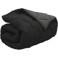 vidaXL - Couverture d'hiver 220 x 240 cm, 450 g/m², noire et anthracite
