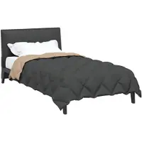 vidaXL - Couverture d'hiver 155 x 220 cm, 450 g/m², anthracite et taupe