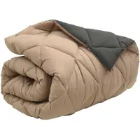 vidaXL - Couverture d'hiver 200 x 220 cm, 450 g/m², anthracite et taupe