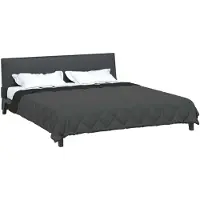 vidaXL : Couverture d'été 200 x 200 cm, collection été, 200 g/m², noire et anthracite