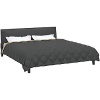 vidaXL - Couverture d'hiver 200 x 200 cm, 450 g/m², anthracite et taupe
