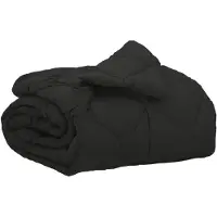 vidaXL Couette toute l'année Noir 200 x 200 cm Microfibre