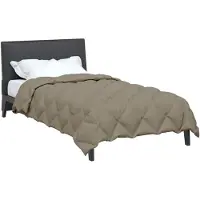 vidaXL , couette d'hiver, 155 x 220 cm, 450 g/m², gris clair