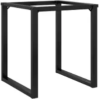 vidaXL Châssis de table de salle à manger en forme de O 70x70x73 cm Acier