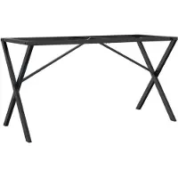 vidaXL Châssis de table de salle à manger en X 140x60x73 cm Acier