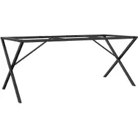 vidaXL Châssis de table de salle à manger en X 160x80x73 cm Acier