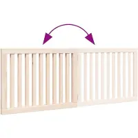 vidaXL Grille pour chien Pliable 2 panneaux 160 cm bois de peuplier