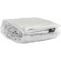 vidaXL Bâche transparente avec œillets 3 x 3 m PVC