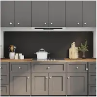 vidaXL Protection de cuisine 2 pcs Noir 100 x 60 cm verre trempé