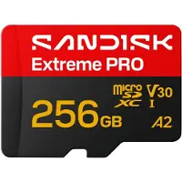 SanDisk MicroSDXC Extreme Pro 256GB UHS-I- 250/170MB/s- 5K- 4K UHD