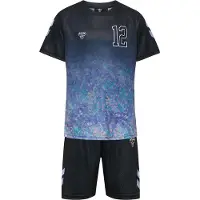 Hummel Survêtement 'SHIMMER' turquoise / violet / noir / blanc