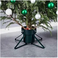 vidaXL Support de sapin de Noël Noir 46x46x19 cm