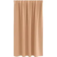 vidaXL Rideaux occultants avec anneaux 2 pcs brun clair 140 x 140 cm
