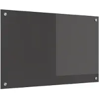 vidaXL Dos de cuisine gris foncé 80 x 50 cm Verre trempé