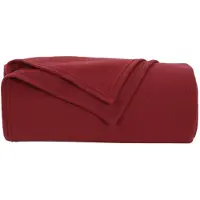 vidaXL Jeté Rouge Bordeaux 240 X 220 Cm Toison