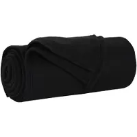 vidaXL Jeté Noir 240 x 220 cm Toison