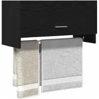 vidaXL Armoire noir aspect chêne 70 x 32,5 x 35 cm