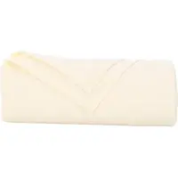 vidaXL Jeté Crème 270 x 240 cm Toison