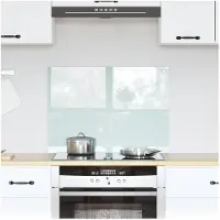 vidaXL Dosseret de cuisine blanc laiteux 70 x 50 cm Verre trempé