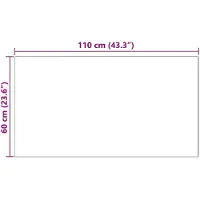 vidaXL Tapis en fausse Tafalla Blanc 80 x 150 cm Polyester