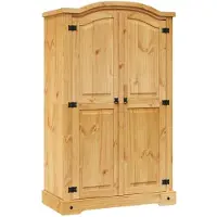 vidaXL Armoire style mexicain en pin 2 portes