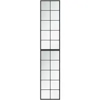 vidaXL Miroirs muraux 2 pcs noir 100x40 cm métal