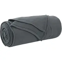 vidaXL Jeté Gris Foncé 240 X 220 Cm Toison