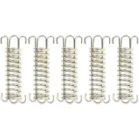 vidaXL Ressorts de tension pour voile d'ombrage 5 pcs. Acier inoxydable