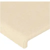 vidaXL Tête de lit avec oreilles Crème 163x16x78/88 cm Tissu