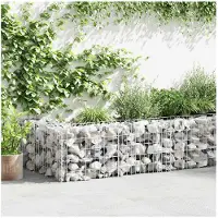 vidaXL Mur de gabion Acier galvanisé 450 x 30 x 50 cm