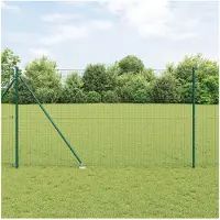 vidaXL Poteau de clôture. Autre 26 pcs Argent 3.2 x 3.2 x 180 cm Acier