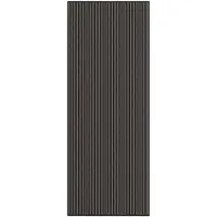 vidaXL Paillasson noir et gris à rayures 115x300 cm