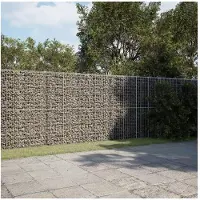 vidaXL Gabion avec couvercle 1000x50x200 cm Fer galvanisé