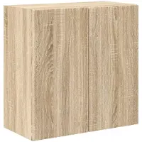 vidaXL Meuble mural pour télévision, 59,5 x 31 x 60 cm, imitation chêne Sonoma, panneaux de particules