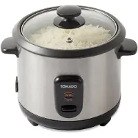 Inventum Tomado Tomado TRC1001S - Cuiseur à riz - 5 portions - Fonction maintien au chaud - Revêtement antiadhésif - Acier inoxydable