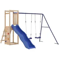 vidaXL Aire De Jeux D'extérieur Bois De Pin Massif