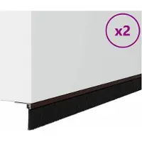 vidaXL Joints d'étanchéité pour portes, à fixer, 6 pièces, 100 cm, alliage d'aluminium