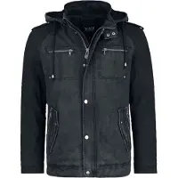 Black premium by emp Manteau d'hiver de - Veste Army Vintage - S - XXL - pour Homme - noir/gris - Taille L