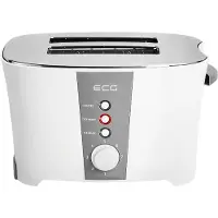 Ecg ST 818 Grille-pain 2 tranche(s) Gris, acier inoxydable 800 W