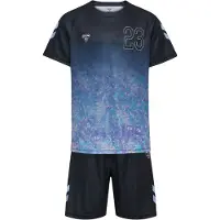 Hummel Survêtement 'SHIMMER' turquoise / violet / noir / blanc