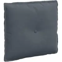 vidaXL Coussin dorsal gris foncé 50 x 45 cm Tissu velours côtelé