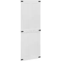 vidaXL Porte de grange , 80 x 210 cm, bois massif de pin, blanche
