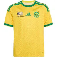 Adidas T-Shirt fonctionnel 'Südafrika 26' jaune / curry / citron vert / noir