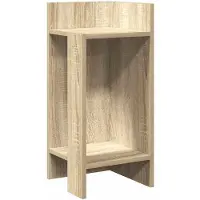 vidaXL Tables d'appoint 2 pcs avec étagère chêne sonoma 25,5x27x60 cm