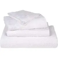 vidaXL Serviettes de bain 2 pcs blanc 100x150 cm 360 g/m² 100% coton