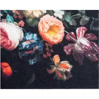 vidaXL Tapis de Cuisine Noir 150 x 45 cm Velours