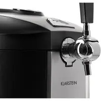 Klarstein Tireuse à bière fûts 5L,Refroidissement par compresseur ,120 watts , Pompe à bière , écran LCD , Machine à bière ,6 températures pré réglées au choix ,Noir
