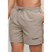Superdry Sportswear Emb 15´´ Swimming Shorts Beige M Homme