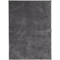 vidaXL Tapis HUARTE à poils courts doux lavable anthracite 140x200 cm